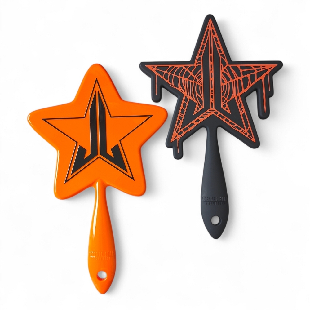 Jeffree Star Limited Edition Spider Web Halloween Mirror Orange Handheld Mirror